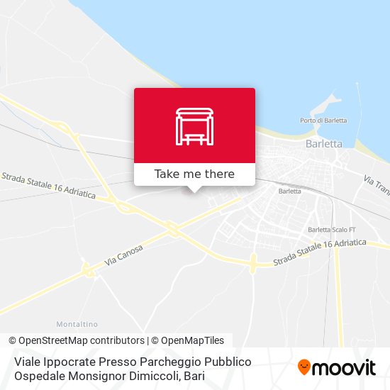 Viale Ippocrate Presso Parcheggio Pubblico Ospedale Monsignor Dimiccoli map