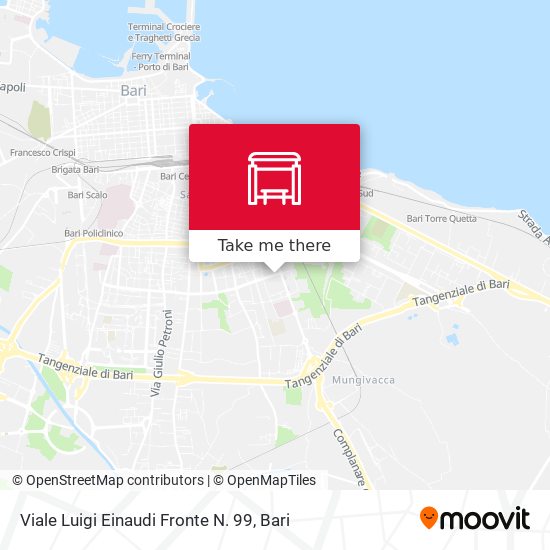 Viale Luigi Einaudi Fronte N. 99 map