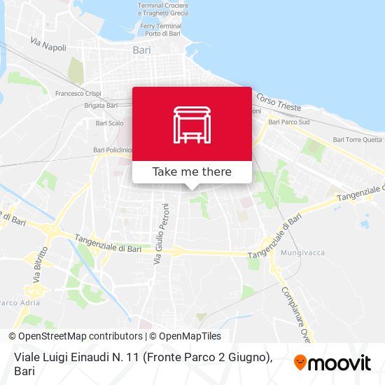Viale Luigi Einaudi N. 11 (Fronte Parco 2 Giugno) map