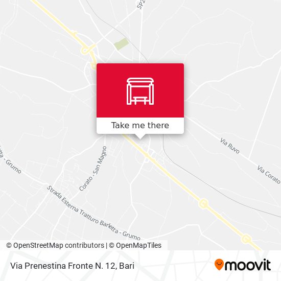 Via Prenestina Fronte N. 12 map