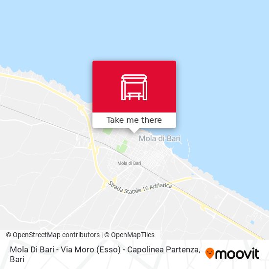 Mola Di Bari - Via Moro (Esso) - Capolinea Partenza map