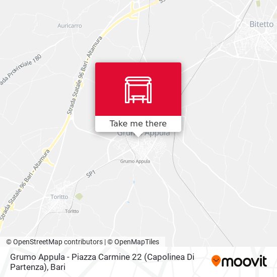 Grumo Appula - Piazza Carmine 22 (Capolinea Di Partenza) map