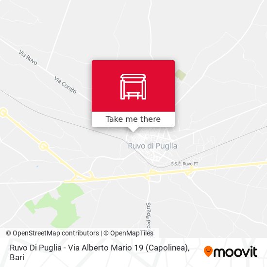 Ruvo Di Puglia - Via Alberto Mario 19 (Capolinea) map