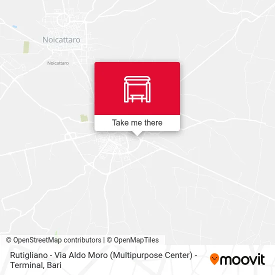 Rutigliano - Via Aldo Moro (Multipurpose Center) - Terminal map