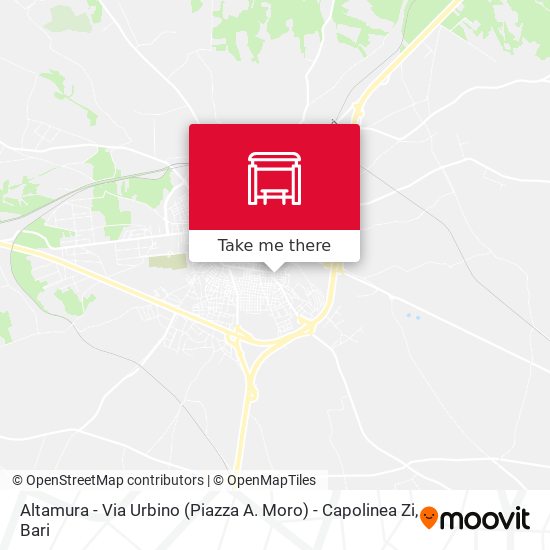 Altamura - Via Urbino (Piazza A. Moro) - Capolinea Zi map