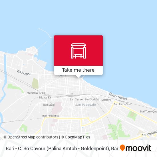 Bari - C. So Cavour (Palina Amtab - Goldenpoint) map