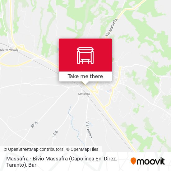 Massafra - Bivio Massafra  (Capolinea Eni Direz. Taranto) map