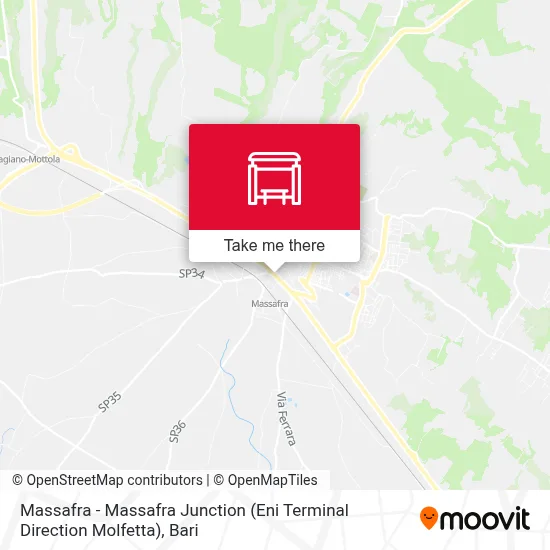 Massafra - Massafra Junction (Eni Terminal Direction Molfetta) map
