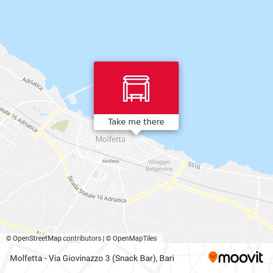 Molfetta - Via Giovinazzo 3 (Snack Bar) map