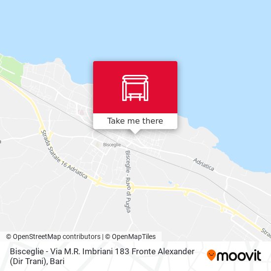 Bisceglie - Via M.R. Imbriani 183 Fronte Alexander (Dir Trani) map