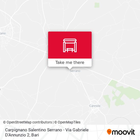 Carpignano Salentino Serrano - Via Gabriele D'Annunzio 2 map