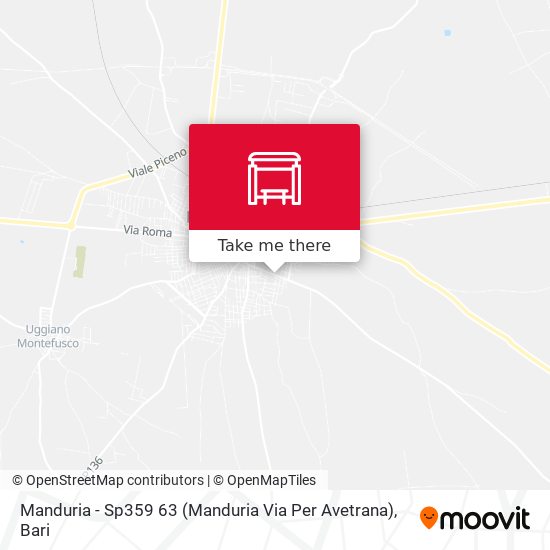 Manduria - Sp359 63 (Manduria Via Per Avetrana) map