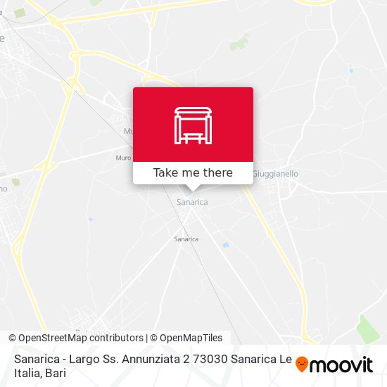 Sanarica - Largo Ss. Annunziata 2 73030 Sanarica Le Italia map