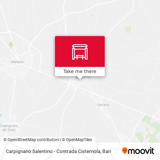 Carpignano Salentino - Contrada Cisternola map