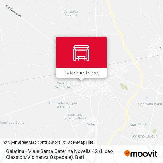 Galatina -  Viale Santa Caterina Novella 42 (Liceo Classico / Vicinanza Ospedale) map