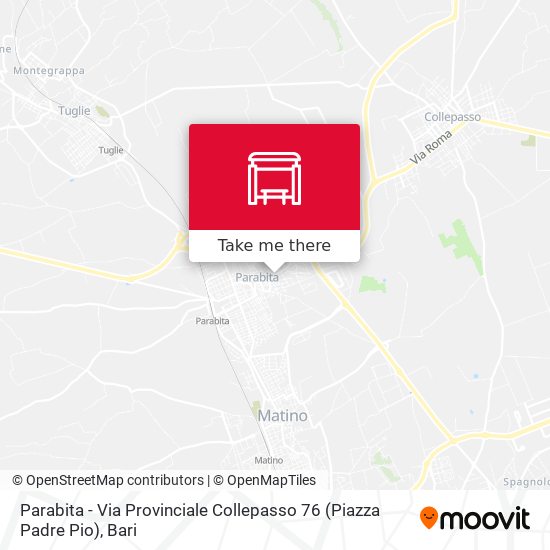 Parabita - Via Provinciale Collepasso 76 (Piazza Padre Pio) map