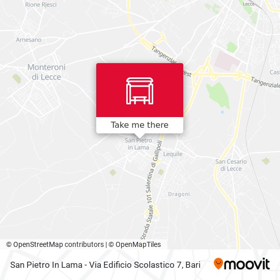 San Pietro In Lama - Via Edificio Scolastico 7 map