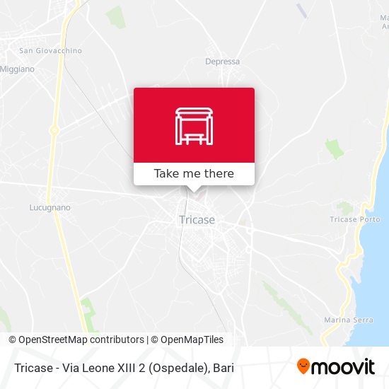 Tricase - Via Leone XIII 2 (Ospedale) map