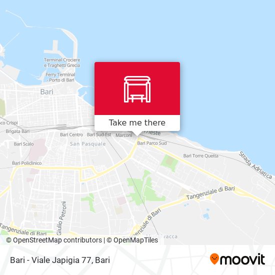 Bari - Viale Japigia 77 map