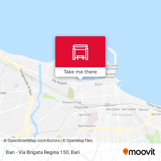 Bari - Via Brigata Regina 150 map
