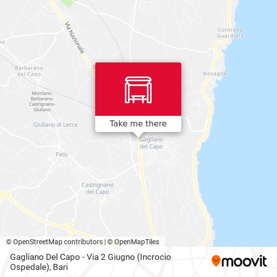 Gagliano Del Capo - Via 2 Giugno (Incrocio Ospedale) map