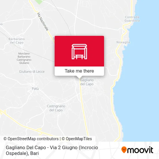 Gagliano Del Capo - Via 2 Giugno (Incrocio Ospedale) map