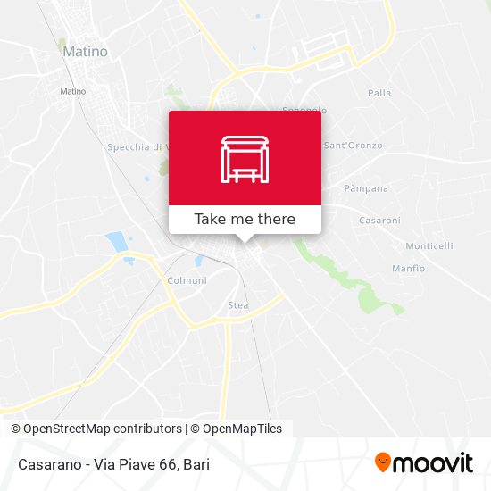 Casarano - Via Piave 66 map