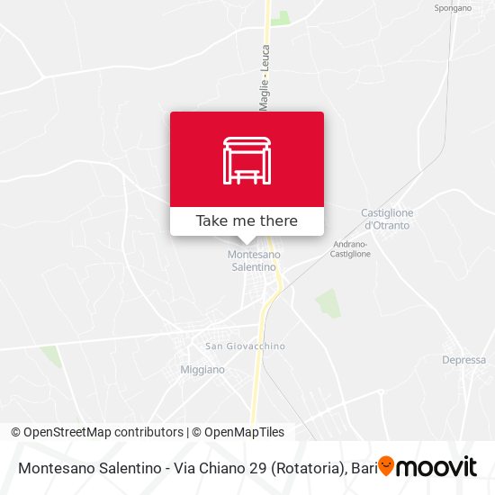 Montesano Salentino - Via Chiano 29 (Rotatoria) map