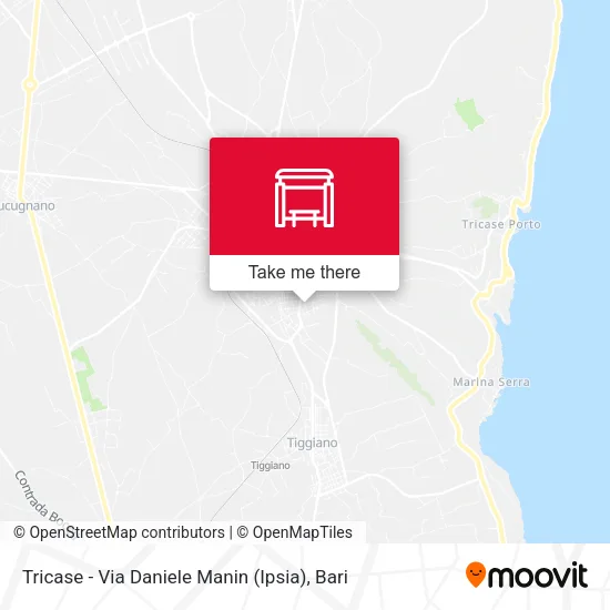 Tricase - Via Daniele Manin (Ipsia) map