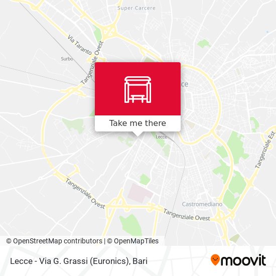Lecce - Via G. Grassi (Euronics) map