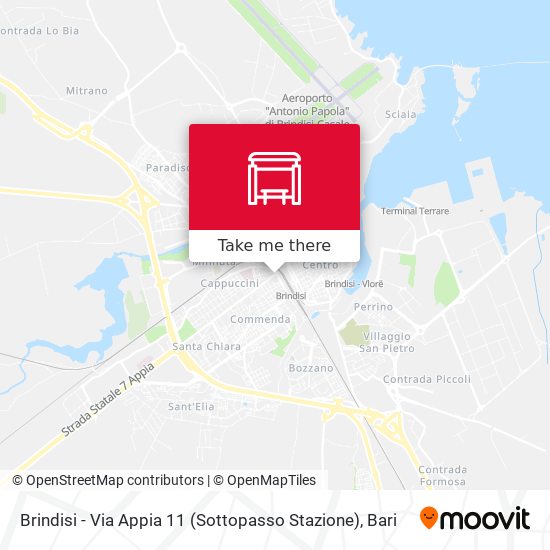 Brindisi - Via Appia 11 (Sottopasso Stazione) map