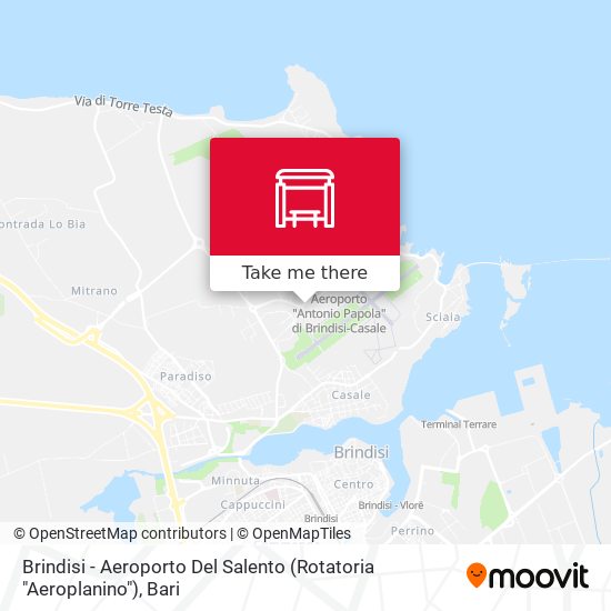 Brindisi - Aeroporto Del Salento (Rotatoria "Aeroplanino") map
