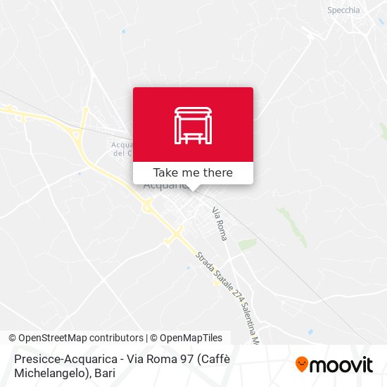 Presicce-Acquarica - Via Roma 97 (Caffè Michelangelo) map