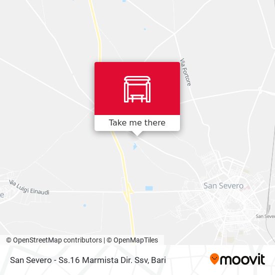 San Severo - Ss.16 Marmista Dir. Ssv map