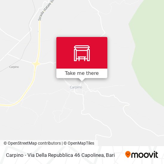 Carpino - Via Della Repubblica  46  Capolinea map