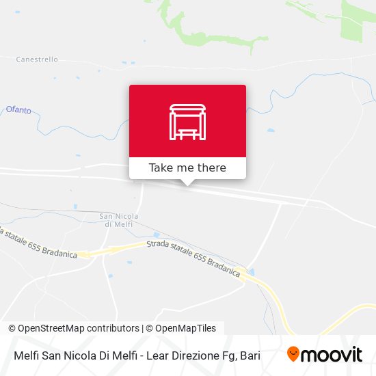 Melfi San Nicola Di Melfi - Lear     Direzione  Fg map