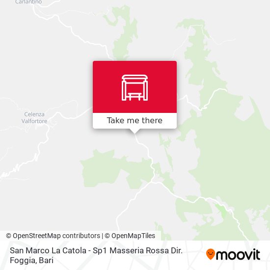 San Marco La Catola - Sp1 Masseria Rossa Dir. Foggia map
