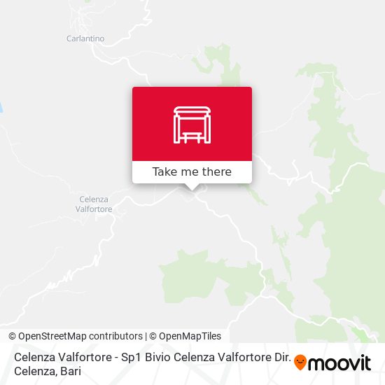 Celenza Valfortore - Sp1 Bivio Celenza Valfortore Dir. Celenza map