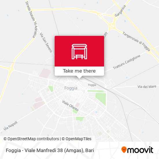 Foggia - Viale Manfredi 38 (Amgas) map