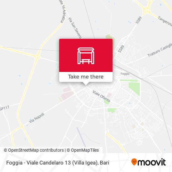 Foggia - Viale Candelaro 13 (Villa Igea) map