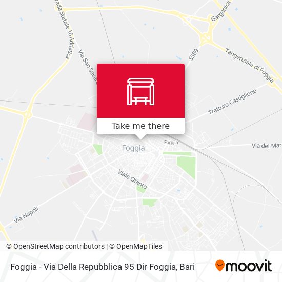 Foggia - Via Della Repubblica 95 Dir Foggia map