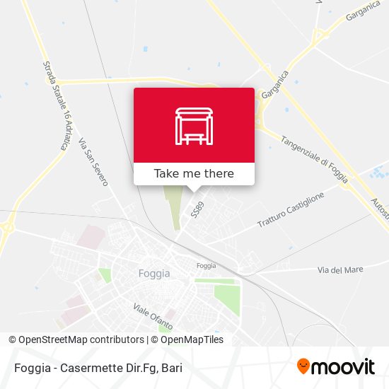 Foggia - Casermette Dir.Fg map