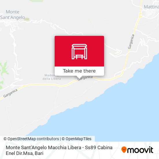 Monte Sant'Angelo Macchia Libera - Ss89 Cabina Enel  Dir.Msa map