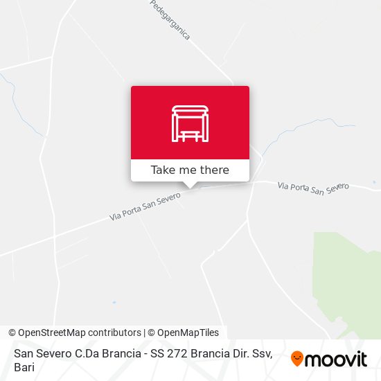 San Severo C.Da Brancia - SS 272 Brancia Dir. Ssv map