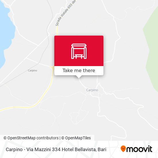 Carpino - Via Mazzini 334 Hotel Bellavista map