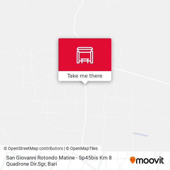 San Giovanni Rotondo Matine - Sp45bis Km 8 Quadrone Dir.Sgr map
