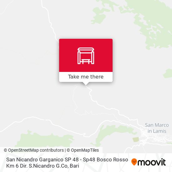 San Nicandro Garganico SP 48 - Sp48 Bosco Rosso Km 6 Dir. S.Nicandro G.Co map