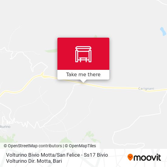 Volturino Bivio Motta / San Felice - 	Ss17 Bivio Volturino Dir. Motta map