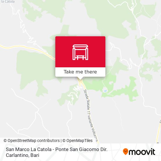 San Marco La Catola - Ponte San Giacomo Dir. Carlantino map