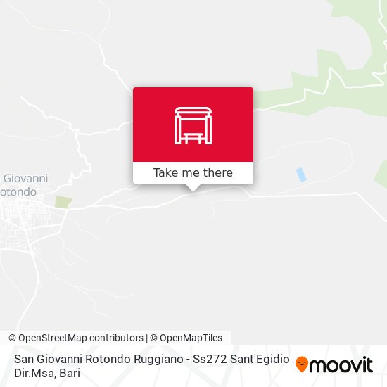 San Giovanni Rotondo Ruggiano - Ss272 Sant'Egidio Dir.Msa map